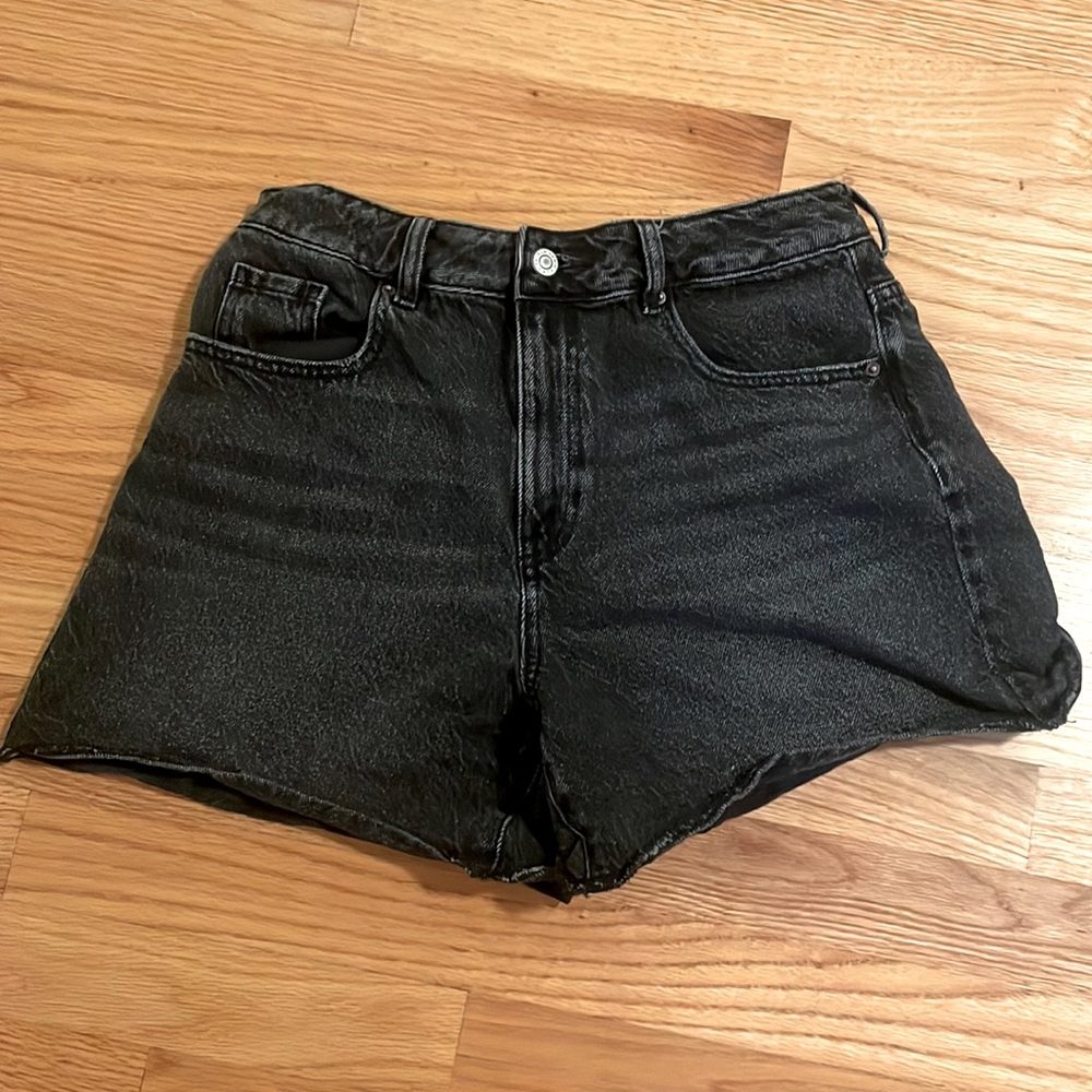 Black jean shorts pacsun